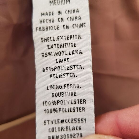 Thread & Supply Black Peacoat sz Med - Picture 10 of 11